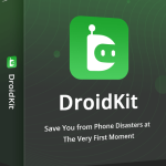 1. Imobie Droidkit Logo With A Tagline Emphasizing Its Ability To Rescue Data From Phone Disasters Effectively.