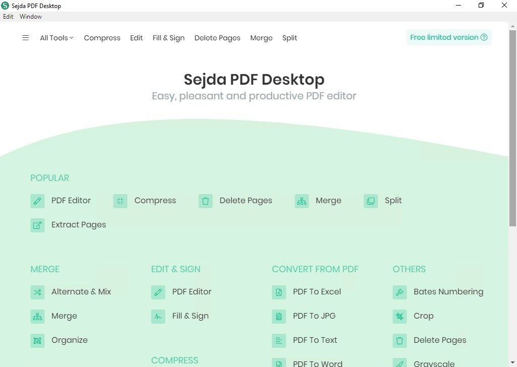 Sejda Pdf Desktop Pro V7.8.1 Best Pdf Editor, Converter And Pdf Compression Tool 2 Sejda Pdf Desktop Pro Free Unlimited Version
